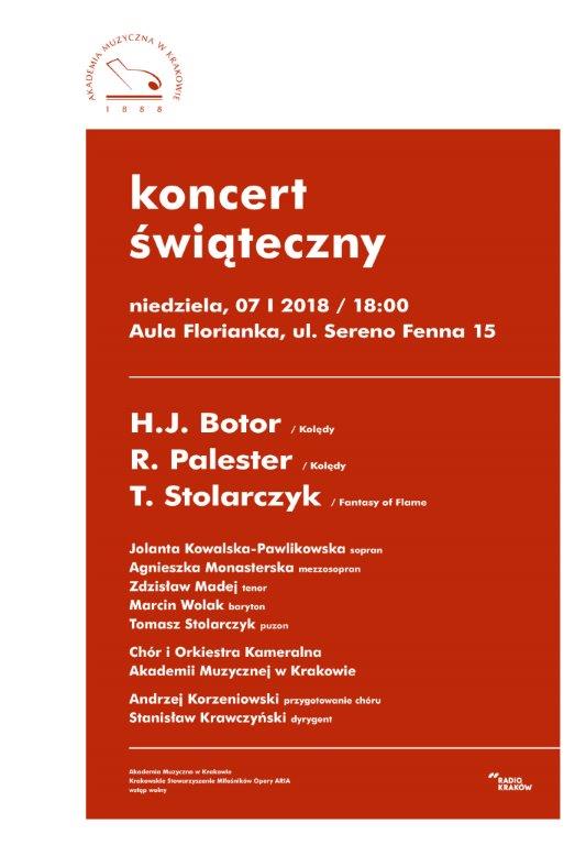 akademia muzyczna kraków, koncert świąteczny
