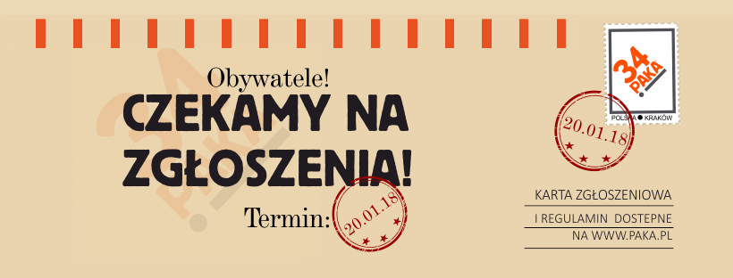 34 paka kraków, zgłoszenia