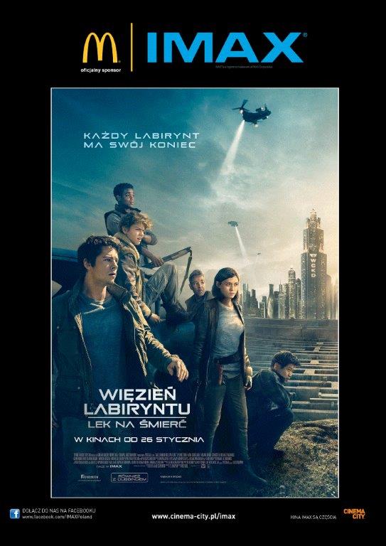 Więzień Labiryntu: Lek na śmierć cinema city, imax, skoda 4dx