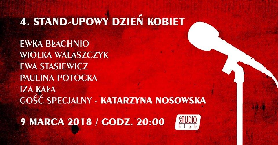 4 STAND-upowy Dzień Kobiet kraków, klub studio