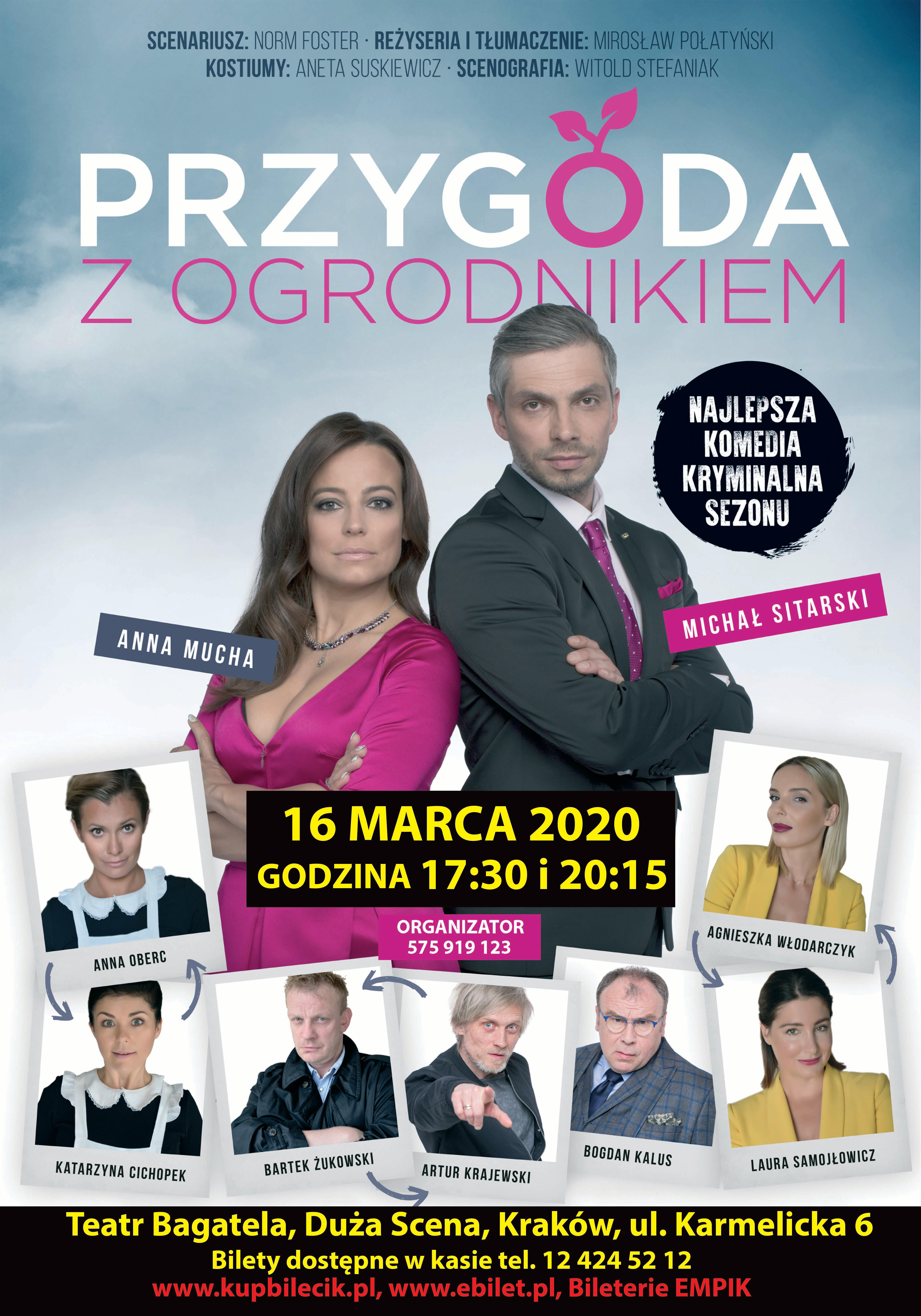 Przygoda z ogrodnikiem, teatr, bagatela, kraków