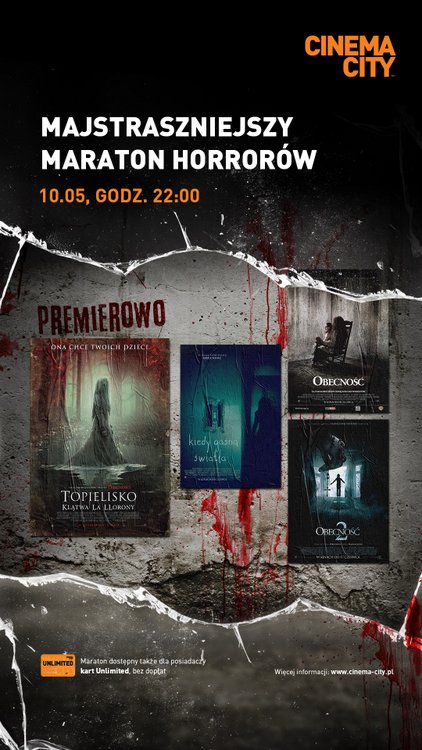 maraton horrorów, Cinema City 2019