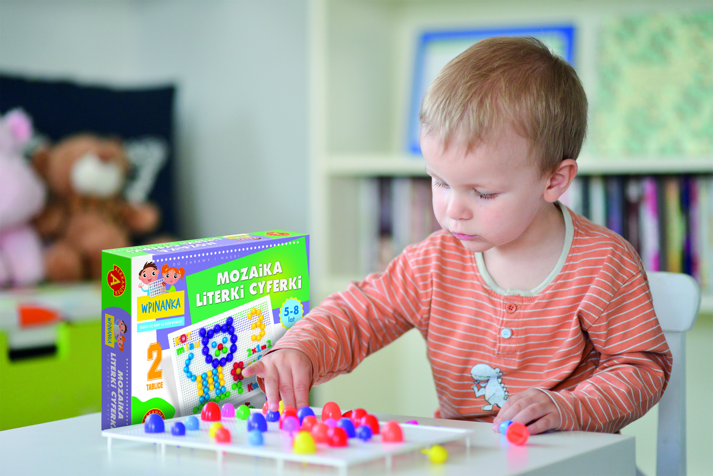 wpinanki, zabawki, dzieci, alexander