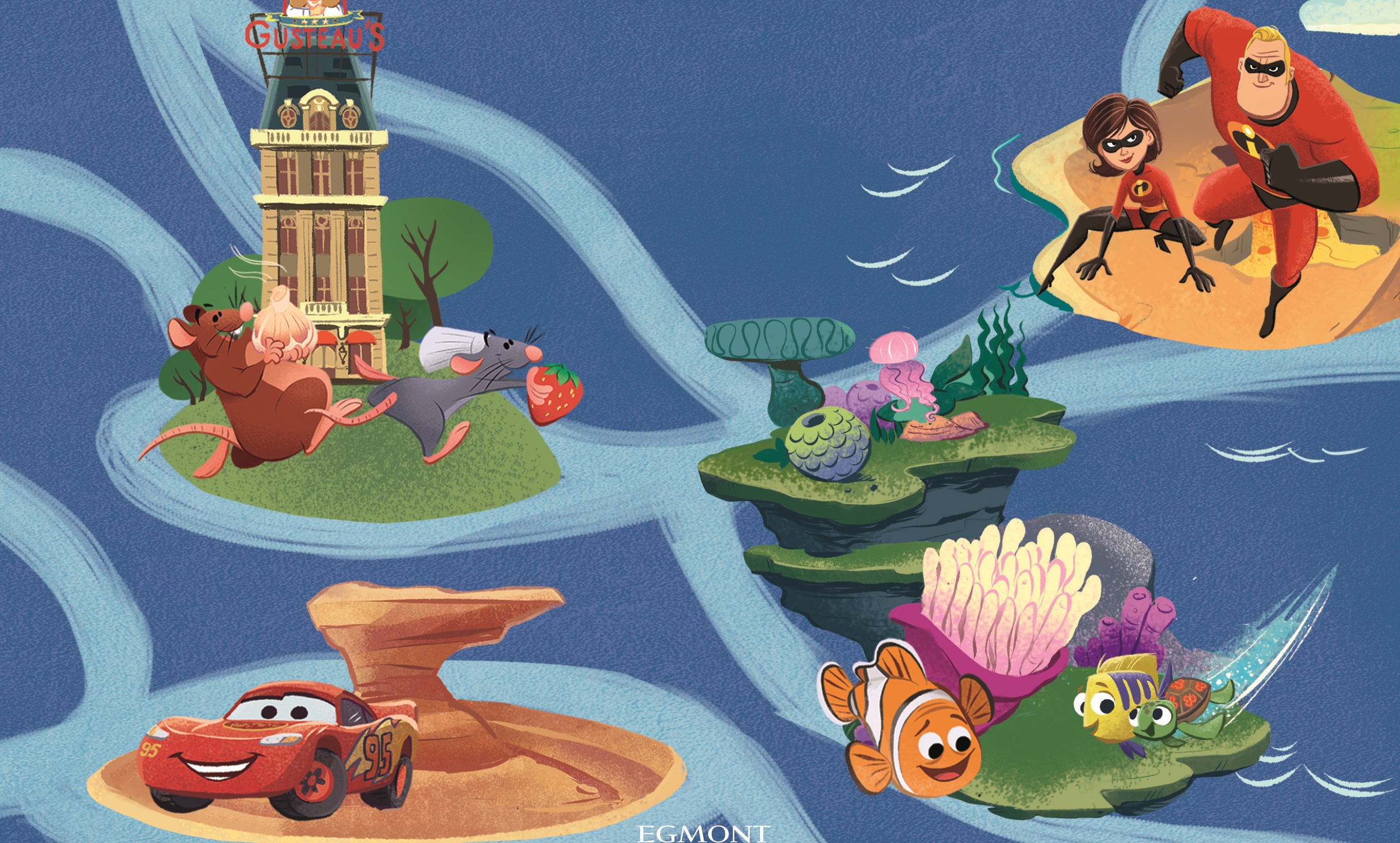 mapy i labirynty, pixar, disney, harper collins, egmont