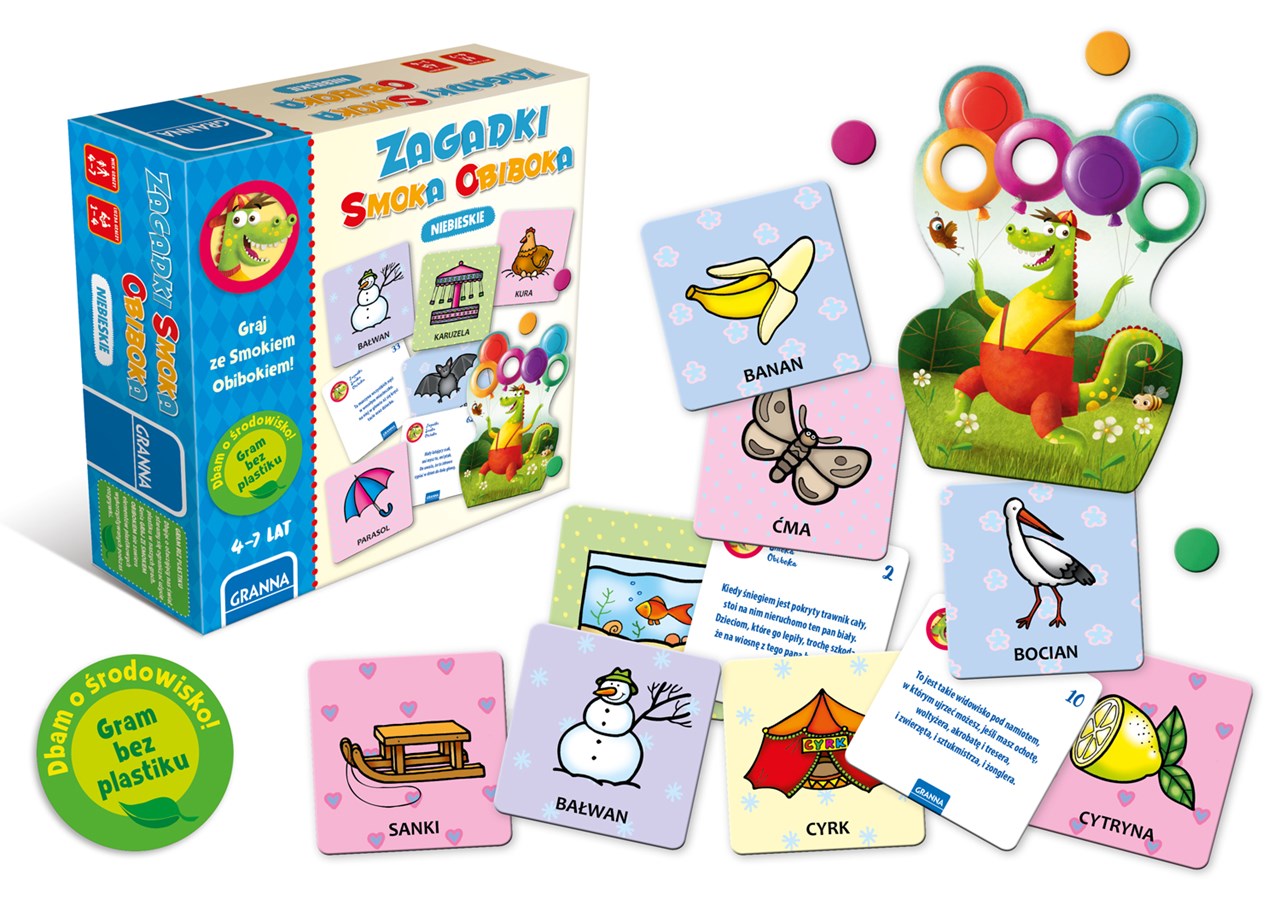 Zagadki Smoka Obiboka Niebieskie, granna