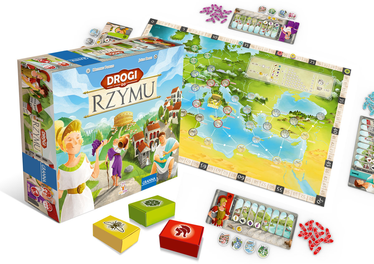 Drogi do Rzymu gra planszowa Granna