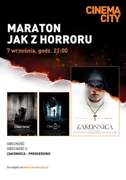 maraton horrorów Cinema City, Obecność, Obecność 2, Zakonnica