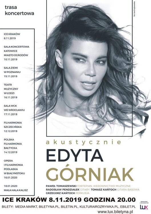 Edyta Górniak Akustycznie, trasa koncertowa