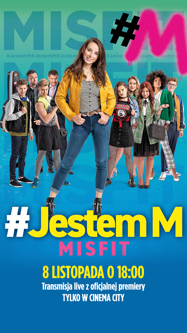 tik tok, youtube, Cinema City, Jestem M. Misfit