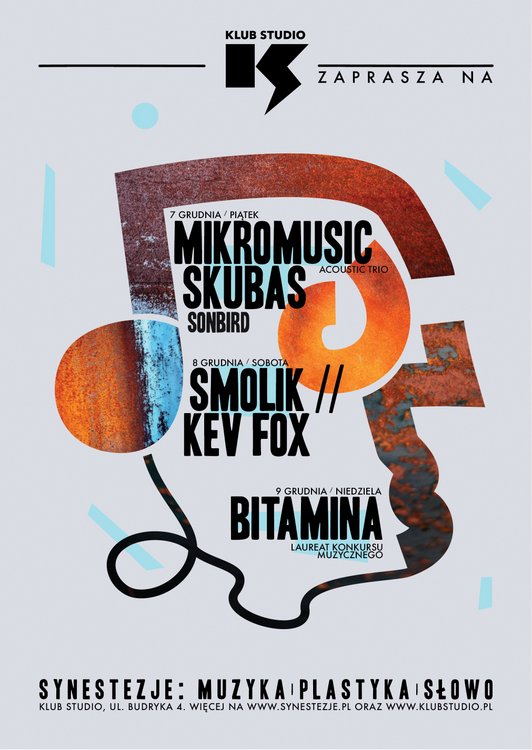 Festiwal Synestezje, Klub Studio, Kraków 2018